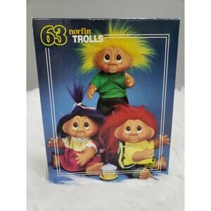Retro Vintage Golden Norfin Trolls 63 Pieces Puzzle Toy Nostalgic Gift 90's 1992